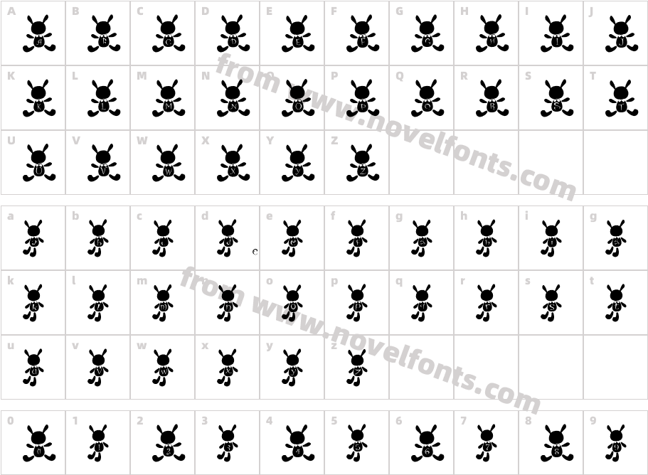 c usa FontCharacter Map