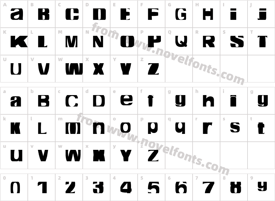 cropfont expandedCharacter Map