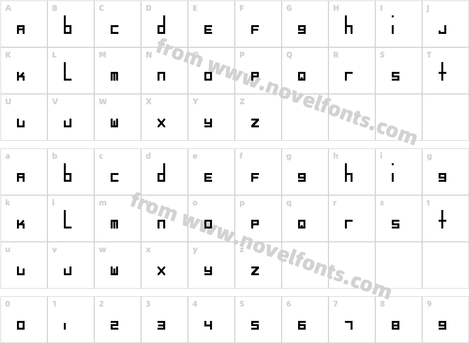 d Li studo SQ BoldCharacter Map