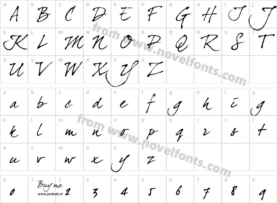 dear Joe fourCharacter Map