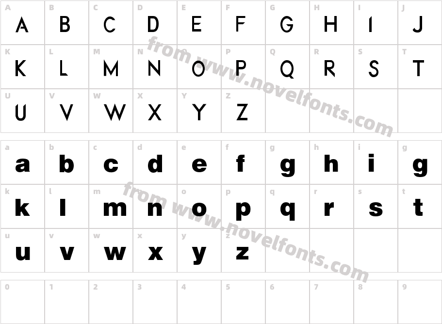 dotHack--FONTCharacter Map