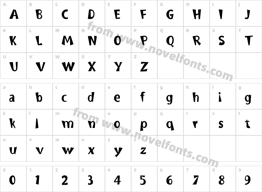 BurweedICGCharacter Map