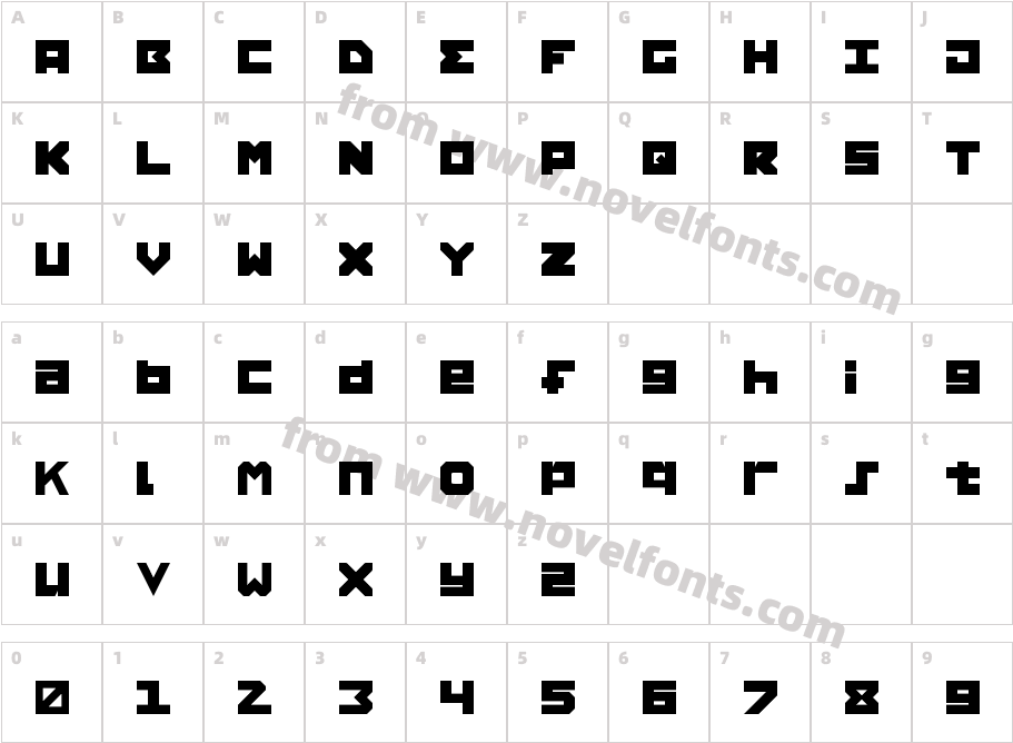 dubfresh RegularCharacter Map