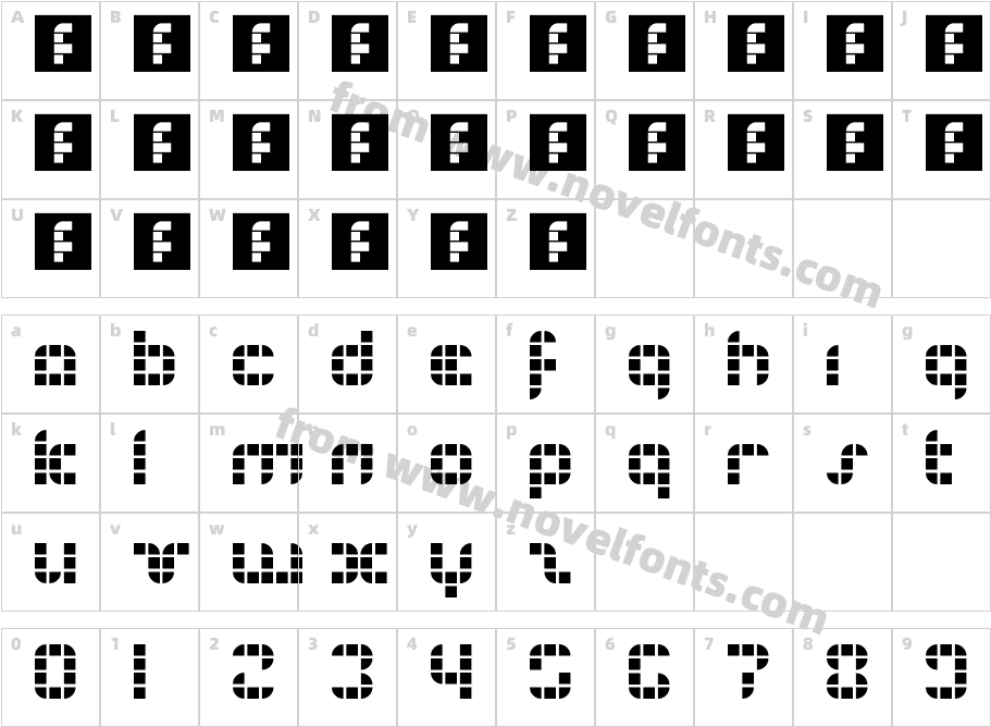 eyesore RegularCharacter Map