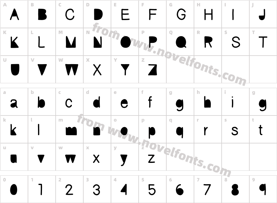 fickleCharacter Map