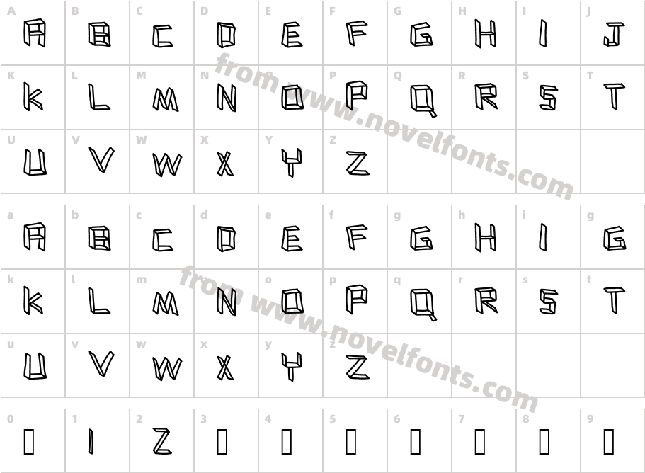 flatboardCharacter Map