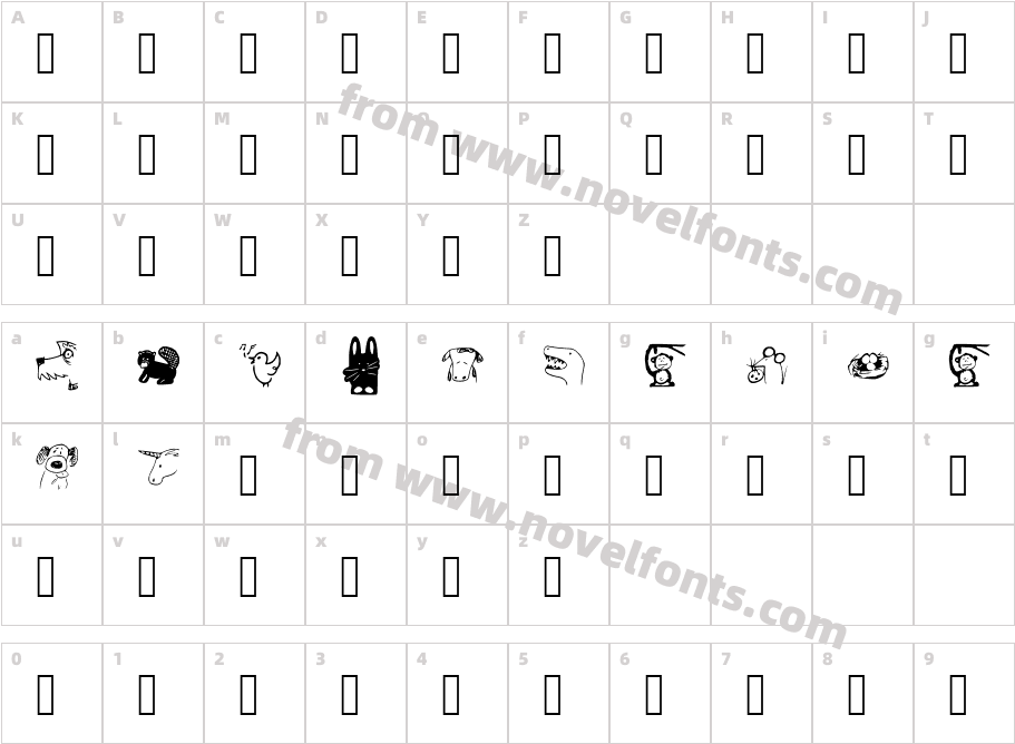 font3046Character Map