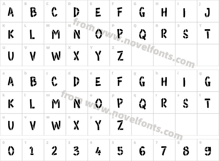 g GerduCharacter Map