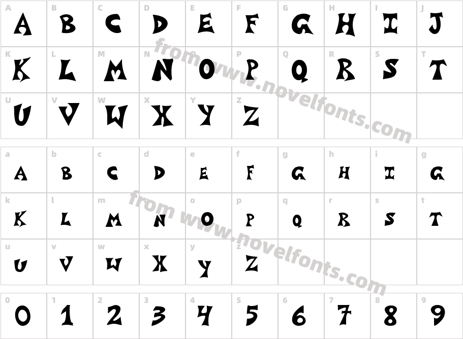 grafittiposter1Character Map