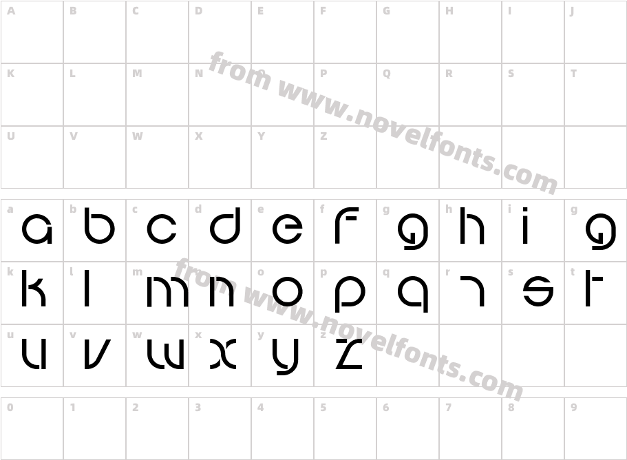 grotto MediumCharacter Map