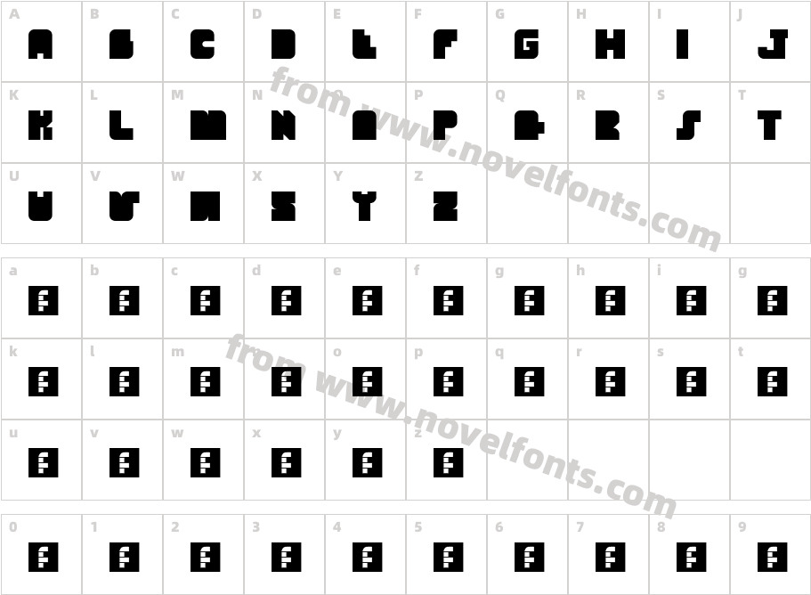 jumbo RegularCharacter Map