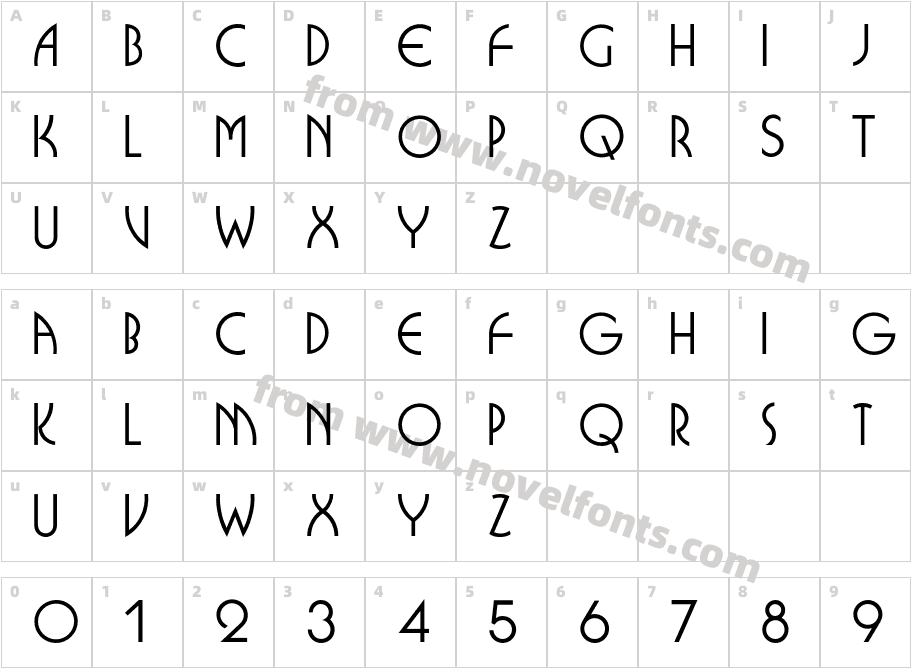 BusoramaMediumCharacter Map