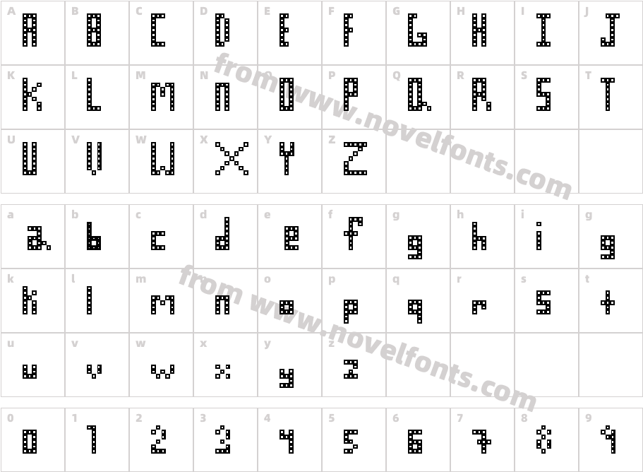 leggos_dCharacter Map