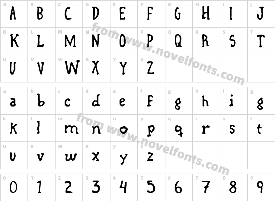 linierstypeCharacter Map