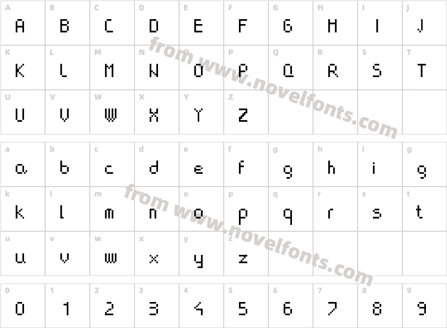 muzalemova RegularCharacter Map