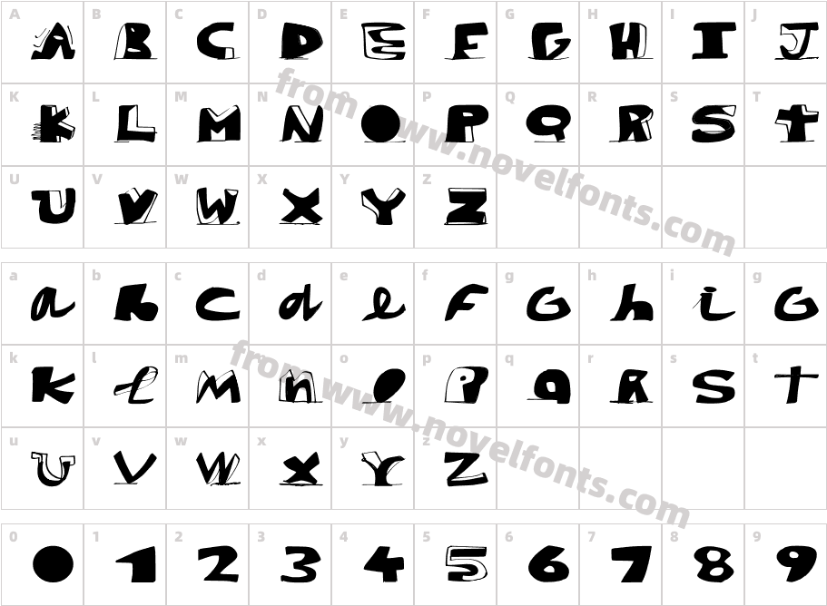 paintblackCharacter Map