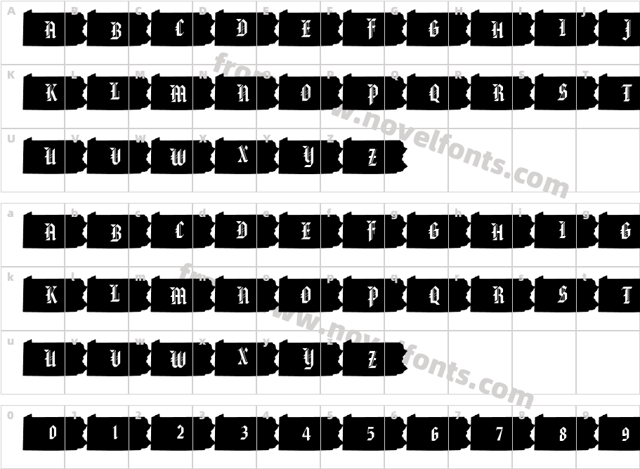 pf_paCharacter Map