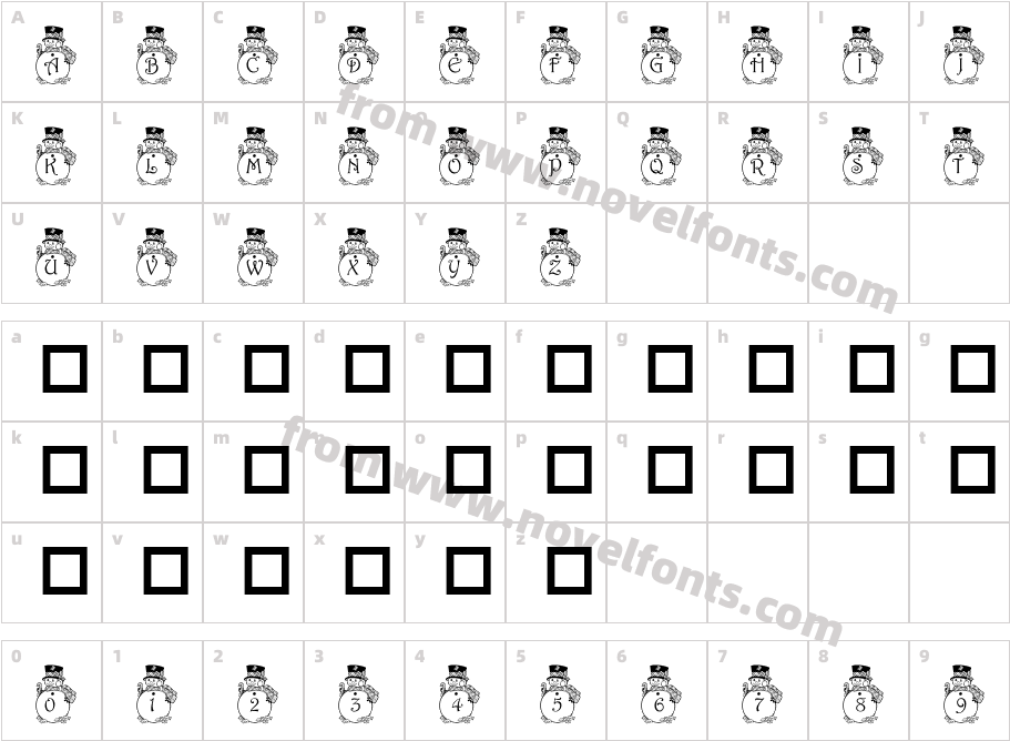 pf_snowman3Character Map