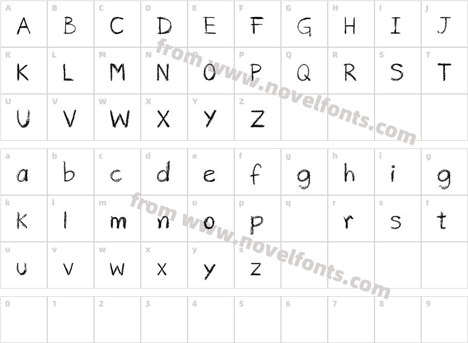 risco rabiscoCharacter Map