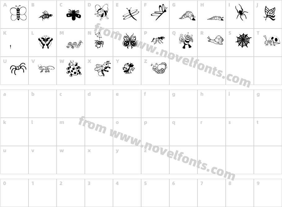 ryp_cartoonbugCharacter Map