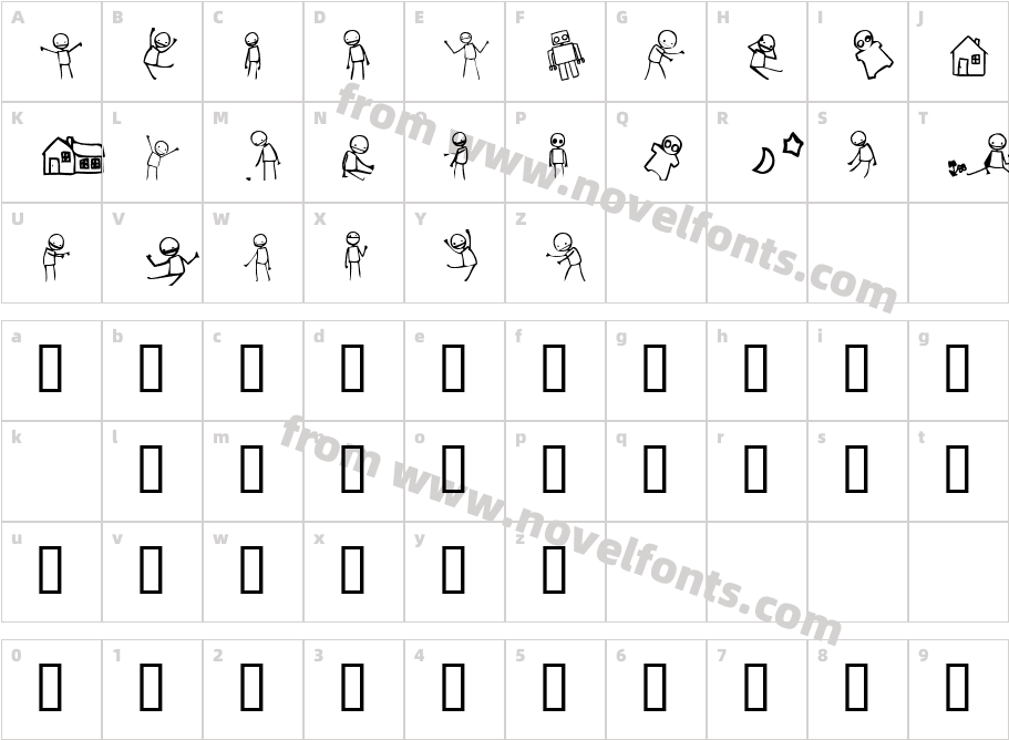 sam BoldCharacter Map