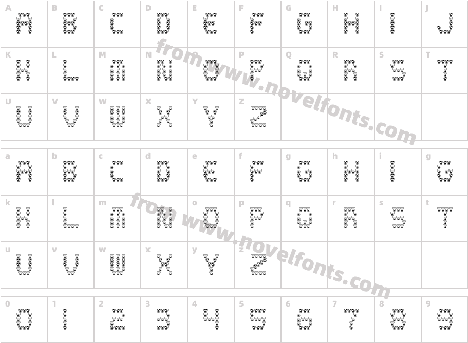 skully RegularCharacter Map