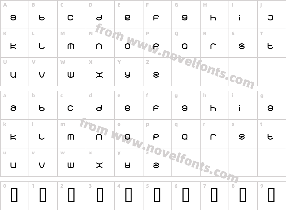 spearboxCharacter Map