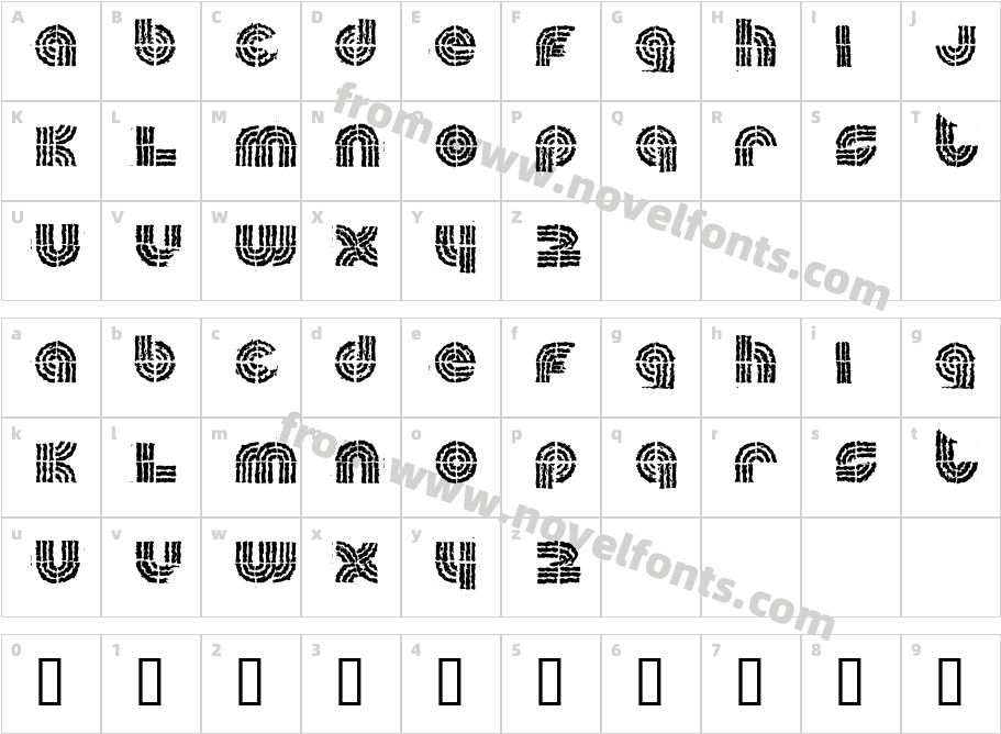 suecaCharacter Map