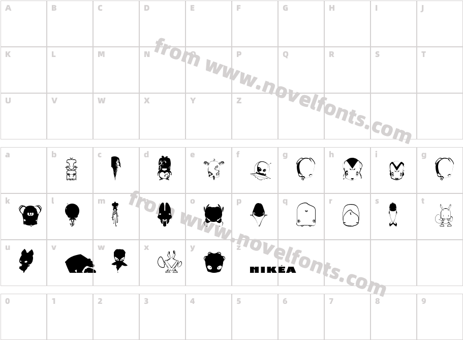 thomasCharacter Map