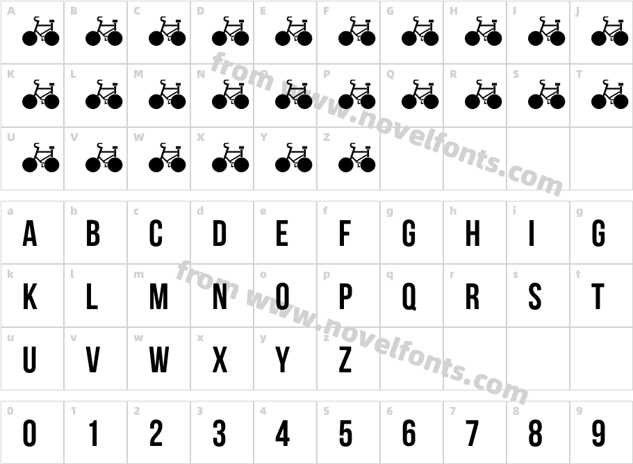 thomassans RegularCharacter Map