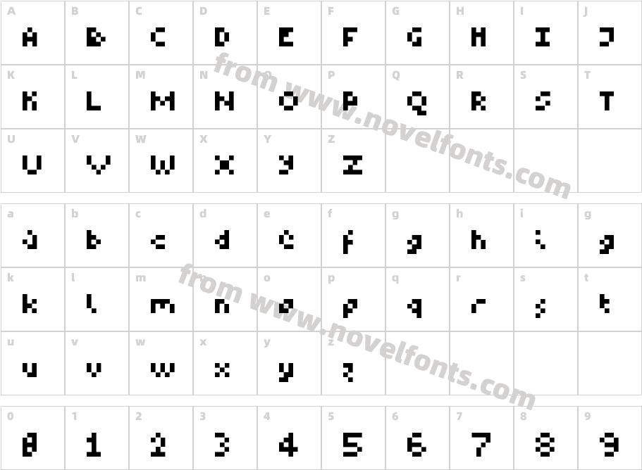 thorpwood RegularCharacter Map