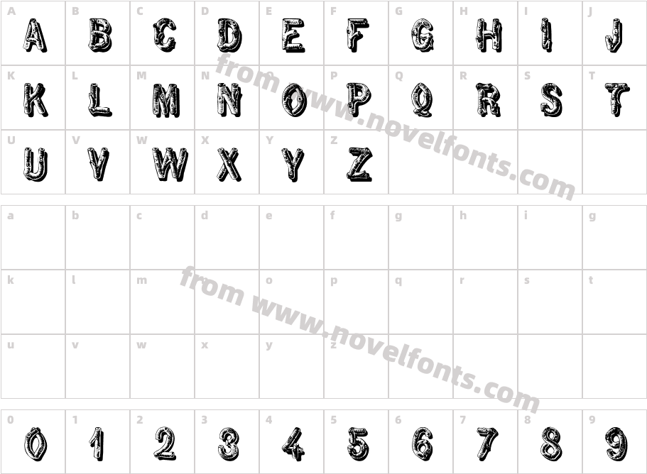 twigCharacter Map