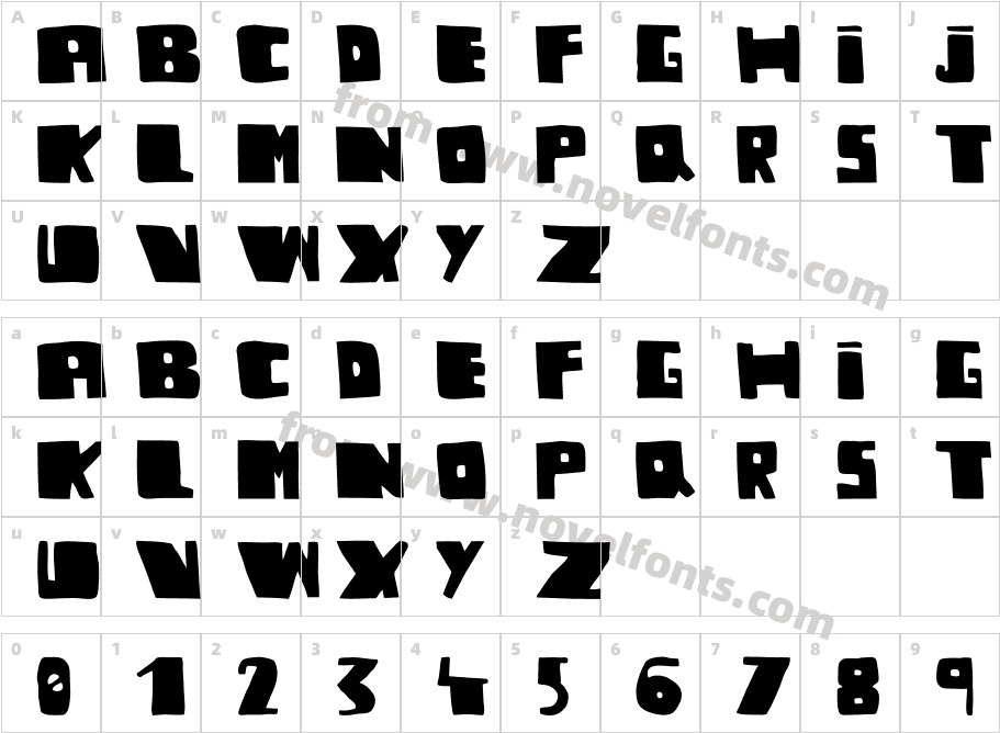 undergramoCharacter Map