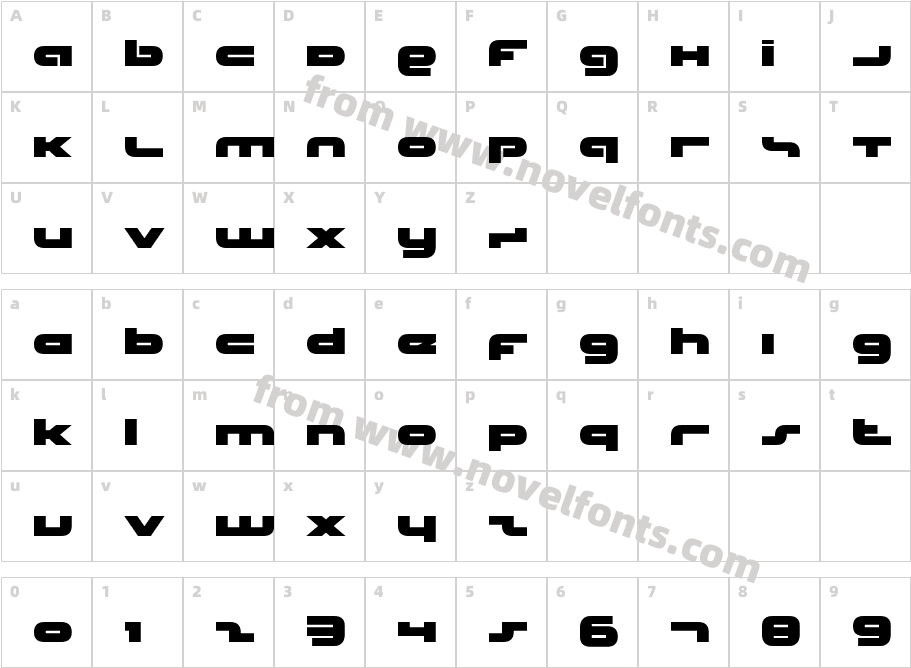 uni solCharacter Map