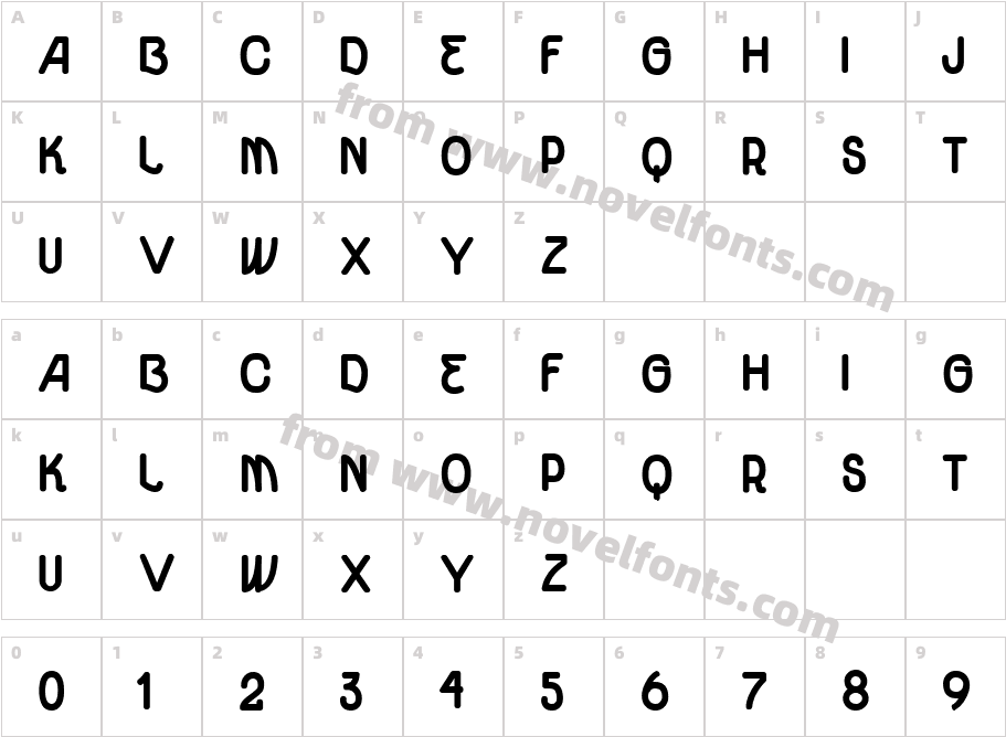 vtks unidade ultra boldCharacter Map