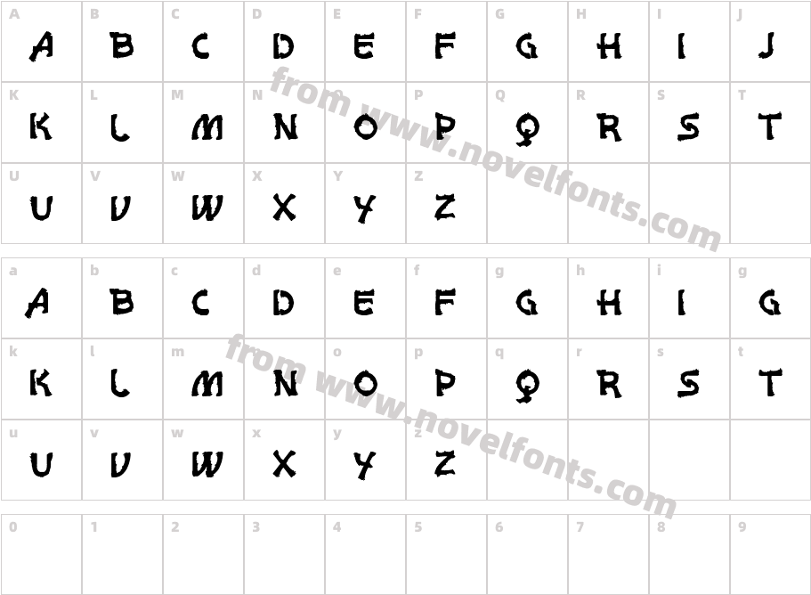 vtks white pageCharacter Map