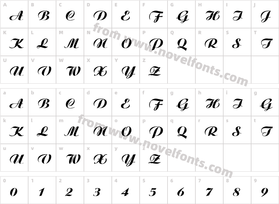 .VnAristoteH MediumCharacter Map