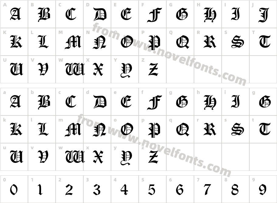 .VnGothicH NormalCharacter Map