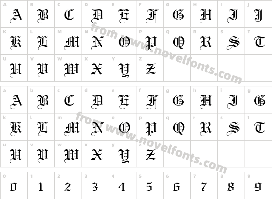 .VnLincolnHCharacter Map