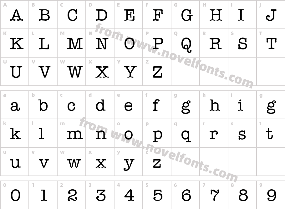 .VnMemorandumCharacter Map