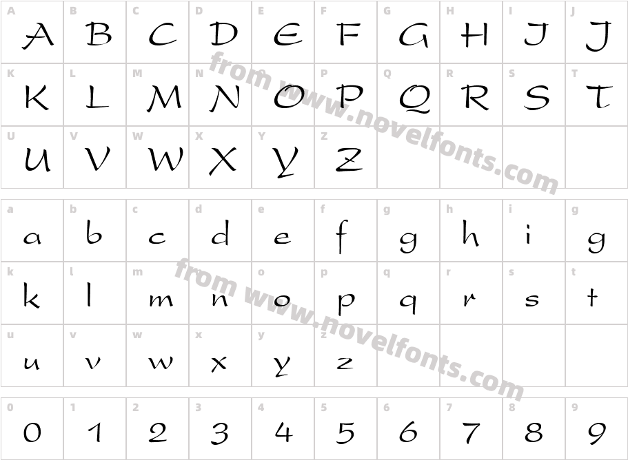 .VnPresent MediumCharacter Map