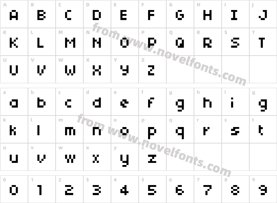 04b 03Character Map