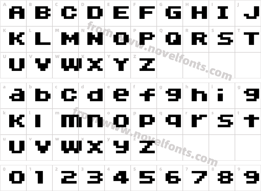 04b 11Character Map