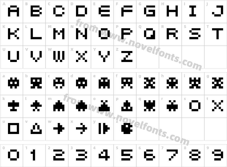 04b 21Character Map