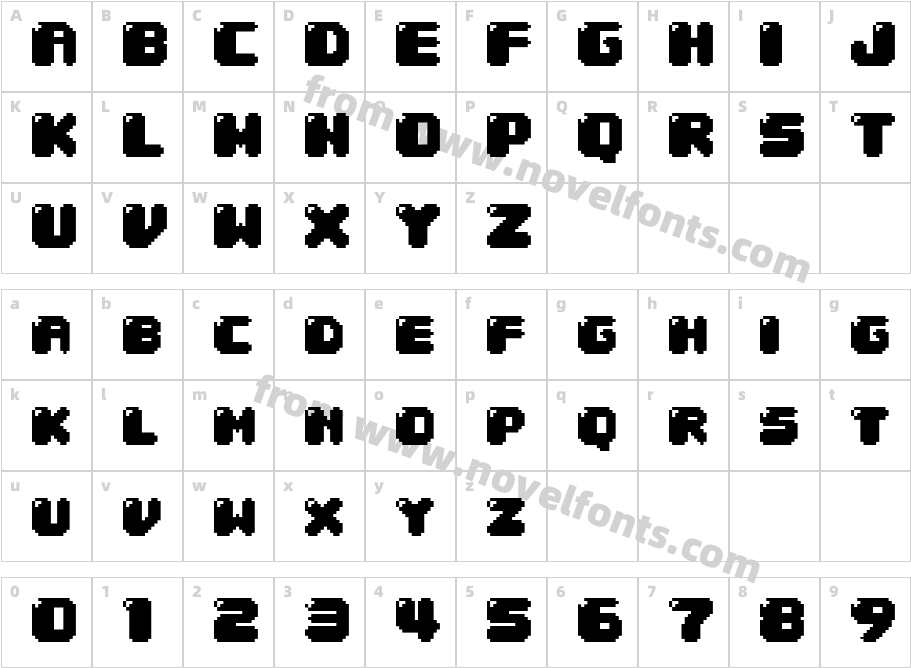 04b 30Character Map