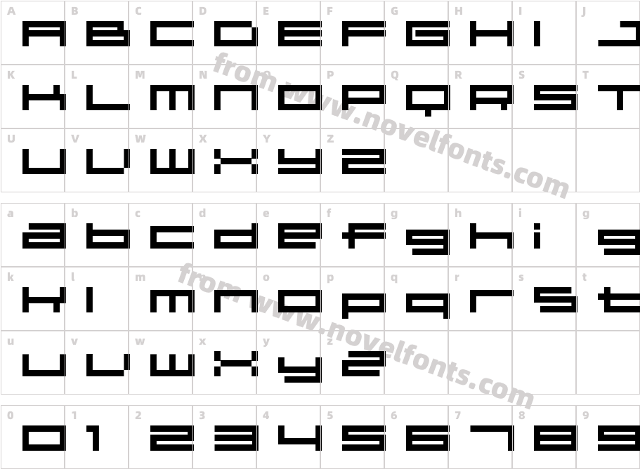 04b 31Character Map