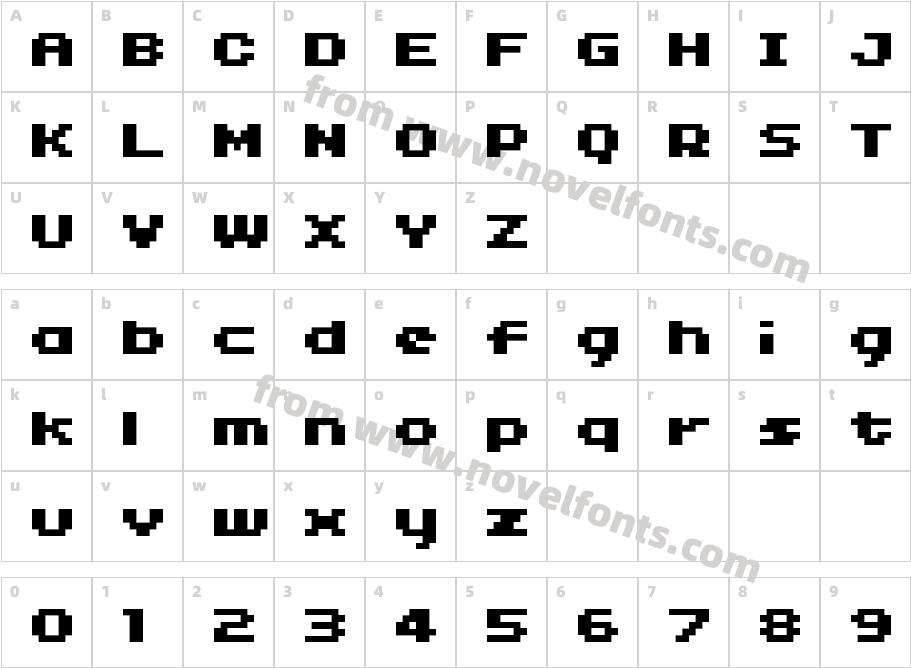 04b11Character Map