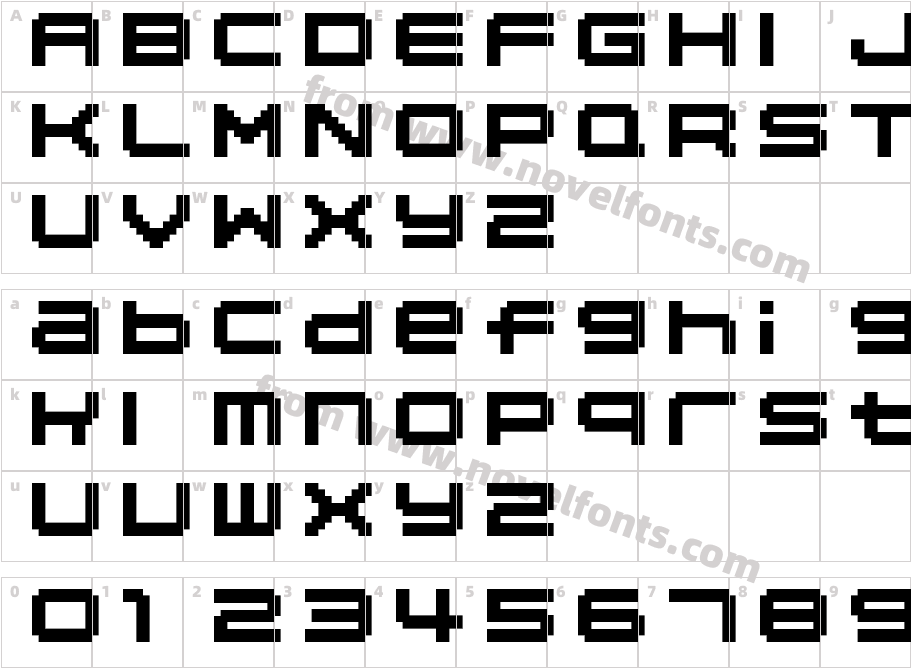 04b20Character Map