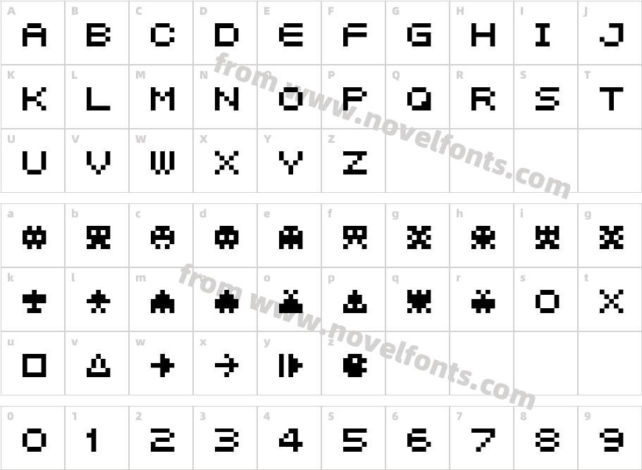 04b21Character Map