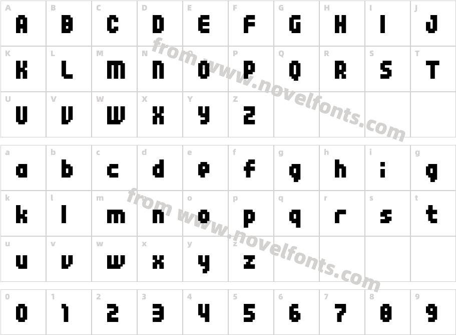 04b25Character Map